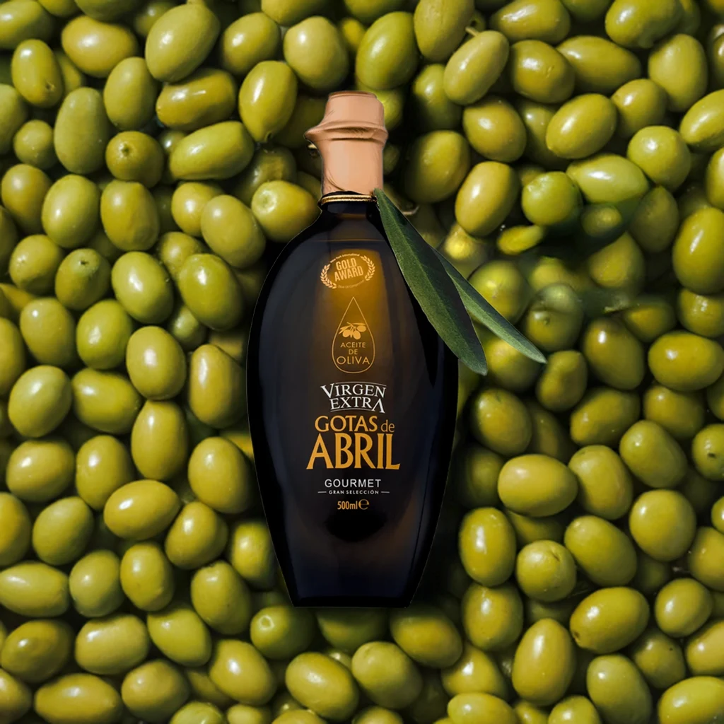 Aceite oliva virgen extra gotas de abril