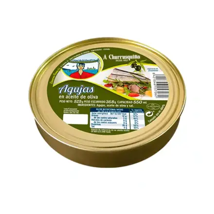 Agujas en Aceite de Oliva A Churrusquiña