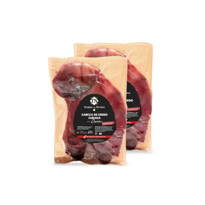 Cabeza de cerdo curada