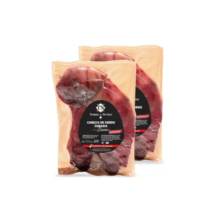 Cabeza de cerdo curada
