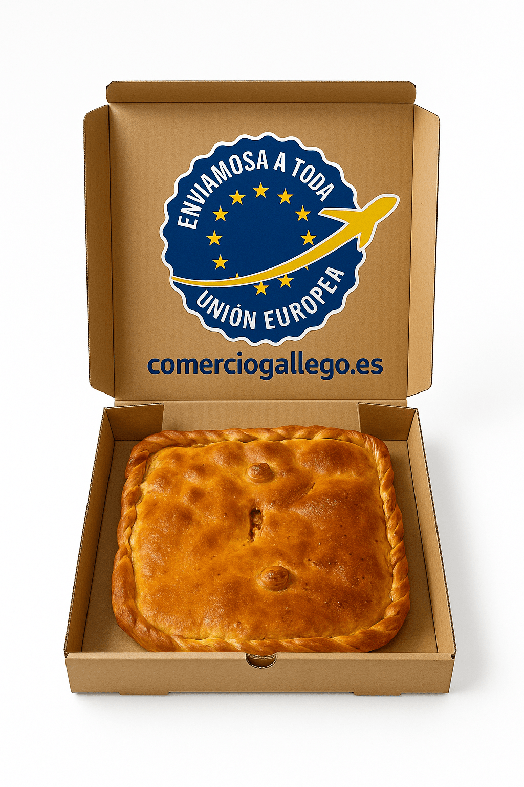 Empanada gallega de zamburiñas