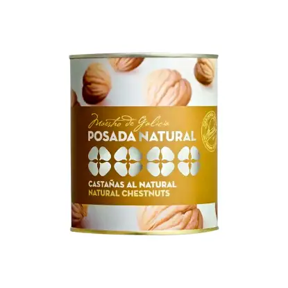 castañas cocidas al natural en lata