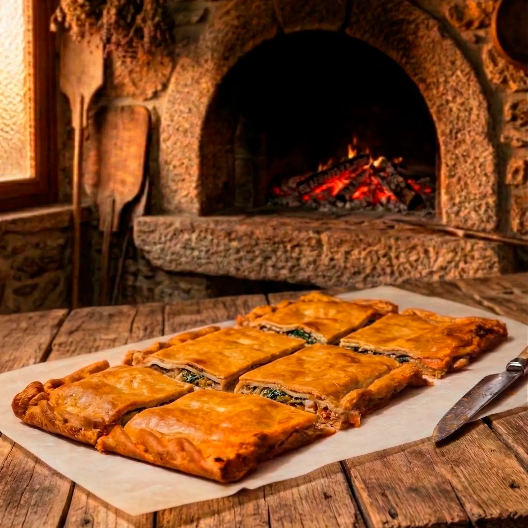 Empanada gallega de vegetales